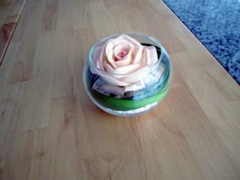 Deko Glas Rose