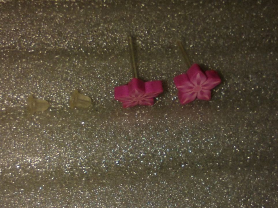 Orecchini pendenti & Orecchini a lobo: ohrringe modeschmuck,,,2 blumen,,,lela farbe,,,matte – Nuovo (secondo la descrizione) da Basel venduto da bijoutrie_4