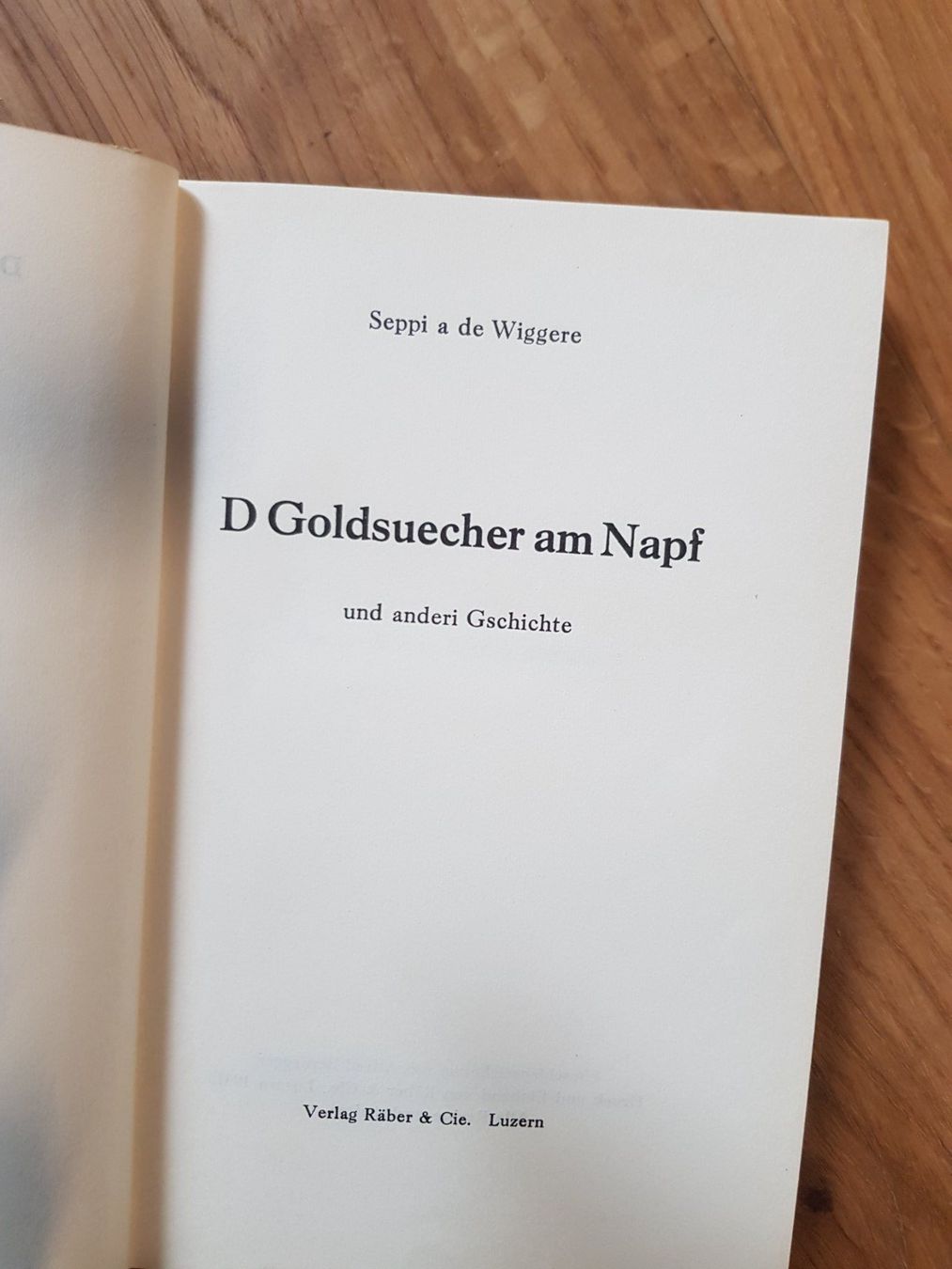 Bücher: antikes Buch - D Goldsuecher am Napf - 1941 – Gebraucht aus Walterswil BE von Lonitti 4