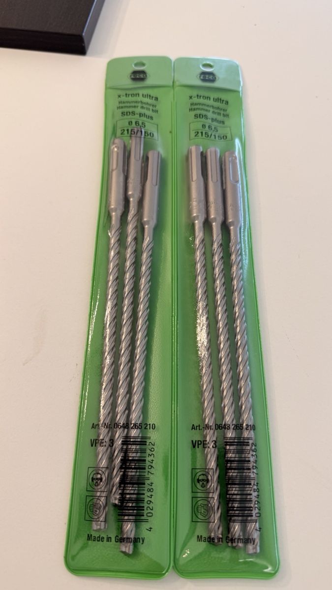 Tutti gli attrezzi: Bohrer Set "x-tron ultra" SDS-plus 6.5x215/150mm – Nuovo e nell'imballaggio originale da Rotkreuz venduto da perlengott