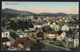 Rüti /ZH, Teilansicht und der Bachtel