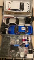 2x RC cars 1:10 + lot matériel