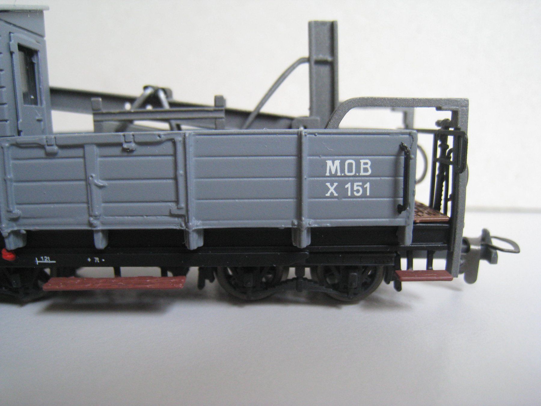 Friho Modellini di ferrovie: Friho M O B  X 151, grau, Schneepflug ab 1945, Messingmodel – Usato da Buchs ZH venduto da swiss-train 1