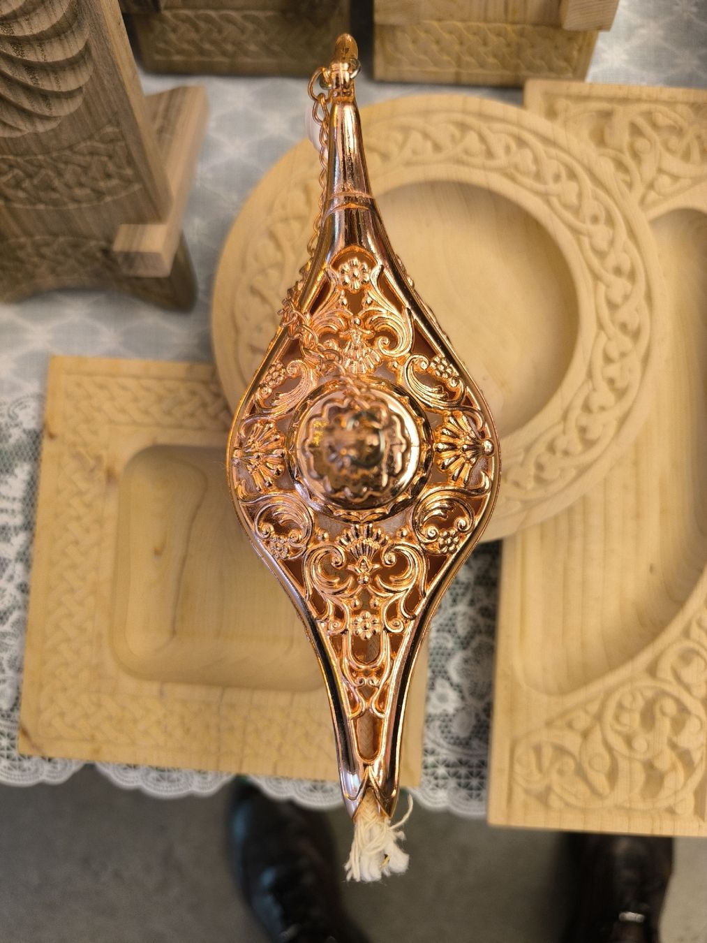Tutte le decorazioni: Aladin Lampe, neu, Deko-Objekt, Goldfarben, – Nuovo (secondo la descrizione) da Zürich venduto da gobel 1