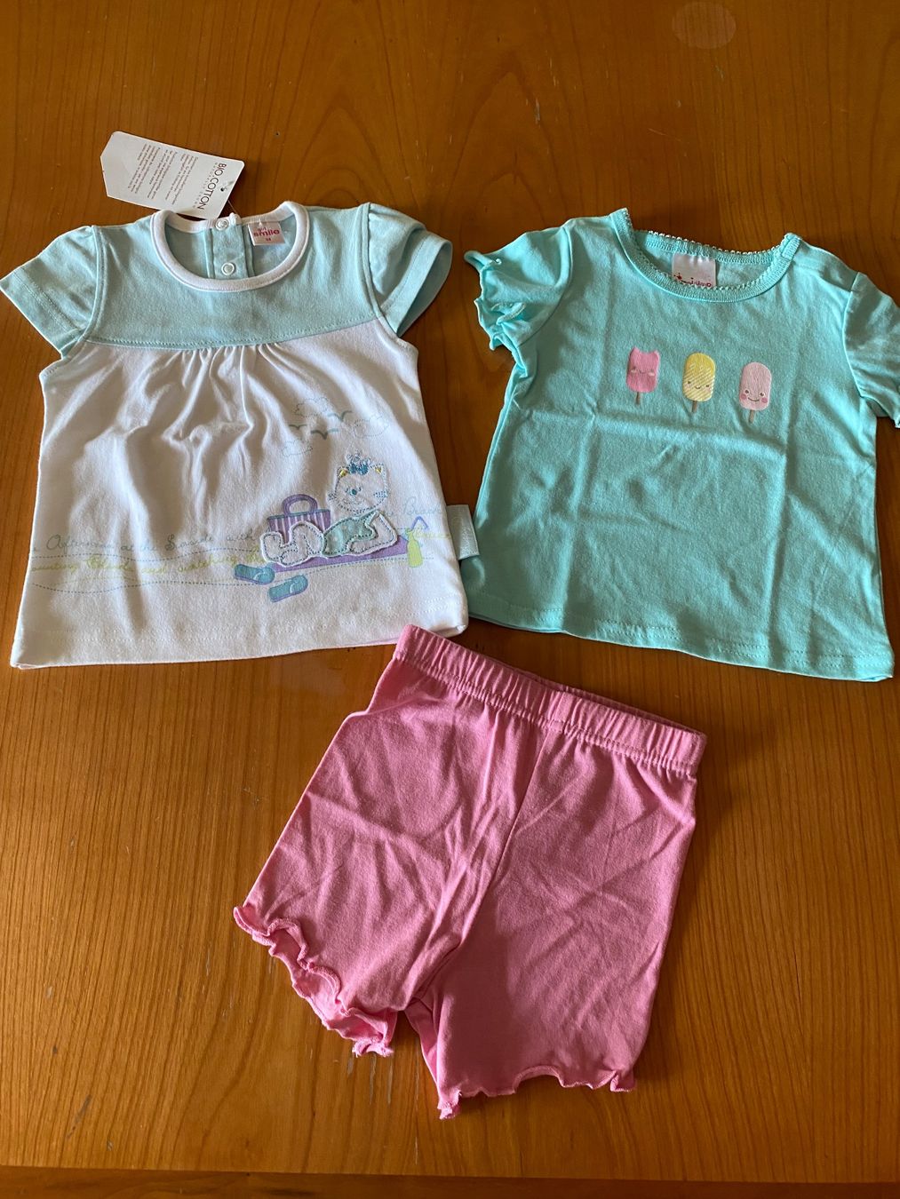 Lotti & Set di vestiti: Sommer-Set 2 T-Shirts & Hose Gr. 68 – Nuovo (secondo la descrizione) da Wallisellen venduto da skorpion-11