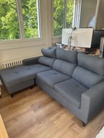Blaues L-Sofa zu verkaufen – gebraucht, guter Zustand