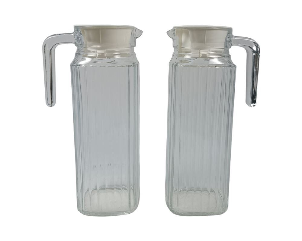 Karaffen: LUMINARC Wasserkrug Set aus Glas – Gebraucht aus Luzern von Restwert_Luzern