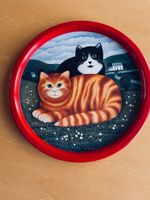 lustiges Serviertablett für Katzenliebhaber
