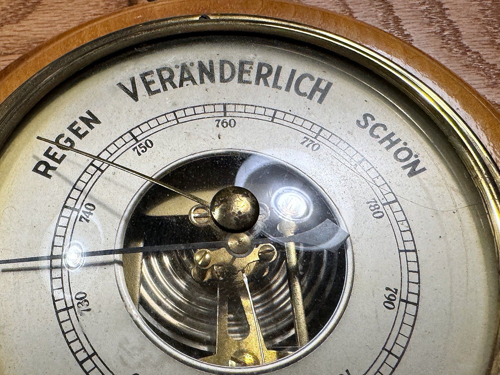 Sonstige antike Technik & Geräte: BARIGO Wandbarometer Holz/Messing – Gebraucht aus Aarau von swue 2