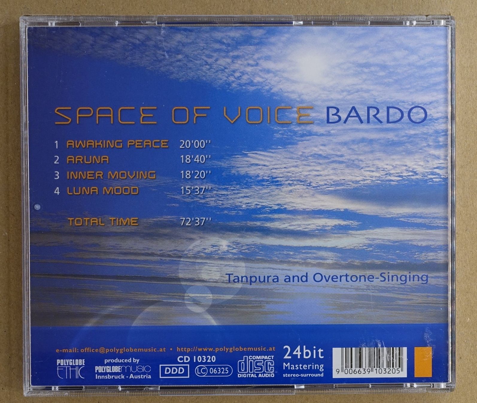 CD: Bardo - Space Of Voice - D15 – Usato da Sessa venduto da discoverymedia 1