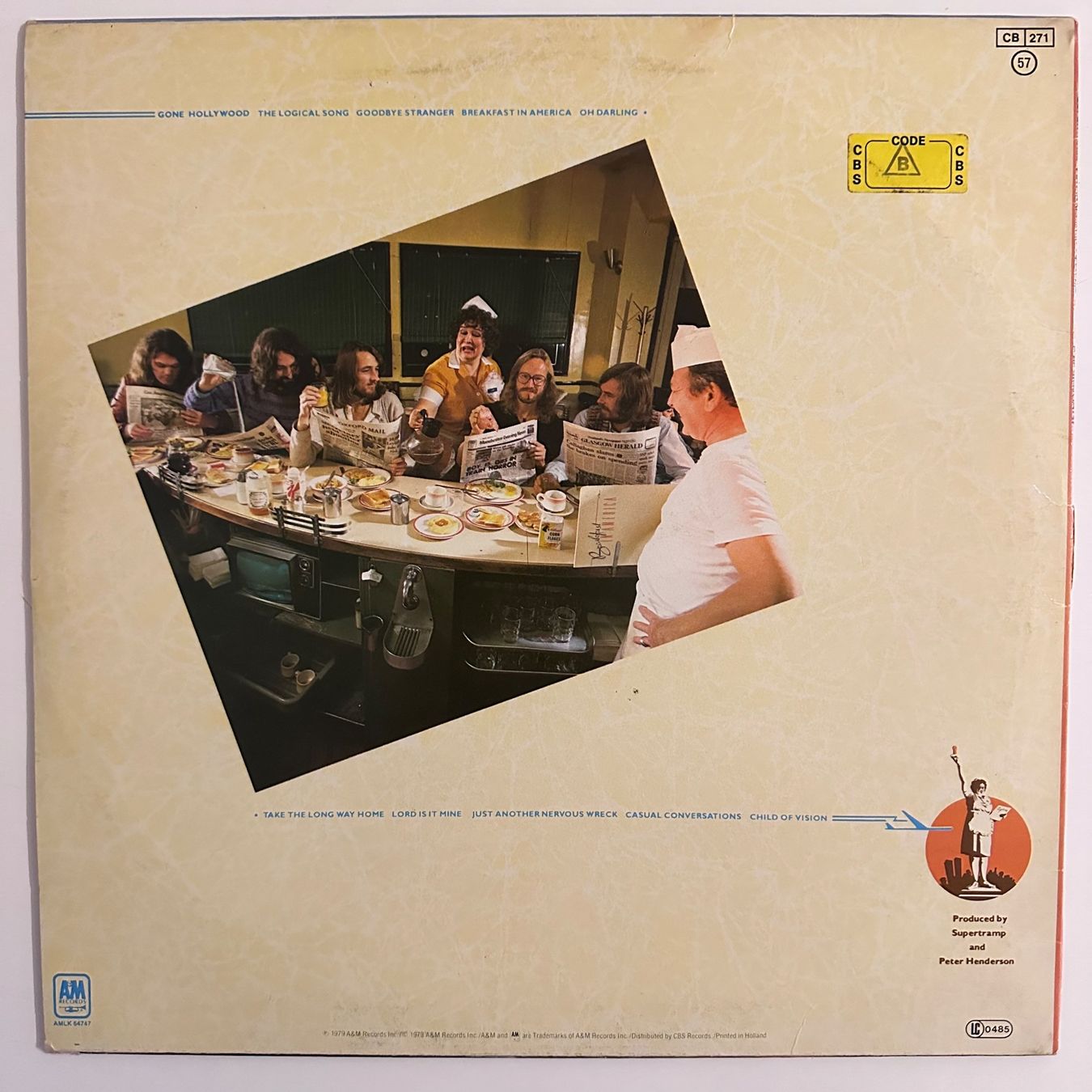 Dischi in vinile: LP - Supertramp - Breakfast In America – Usato da Breganzona venduto da Onairda75 1