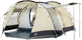 CampFeuer Tunnelzelt Super+ sand/schwarz