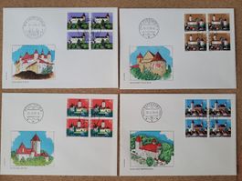 Umschläge mit Marken Schlösser