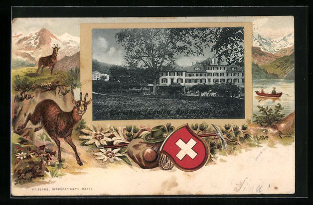 Cartoline postali: Präge-Lithographie Weissbad /Kt. Appenz – Usato da Berlin venduto da bartko-reher