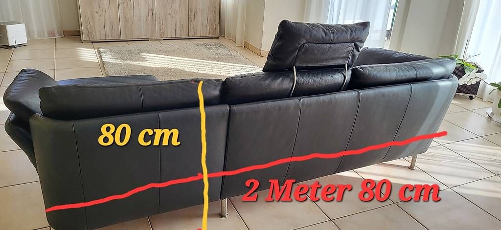 Sofas: Ecksofa 3-Sitzer echtes Leder  – Gebraucht aus Weesen von sev_kx7b 2