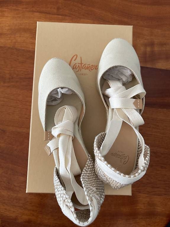 Scarpe da donna: Neu Espadrilles Gr.37, Ivory,zum Binden – Usato da Buchs ZH venduto da wunderwelt74 1