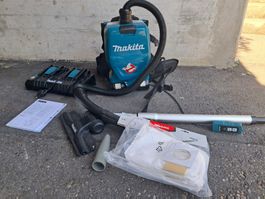 Makita Rucksackstaubsauger DVC261 mit Akkus, Staubsauger