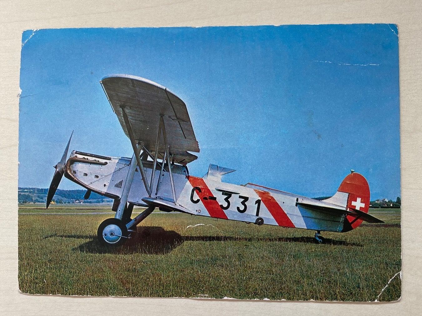 Cartoline postali: AK - Schweizer Luftwaffe Fokker C V – Usato da Dübendorf venduto da Stoe26