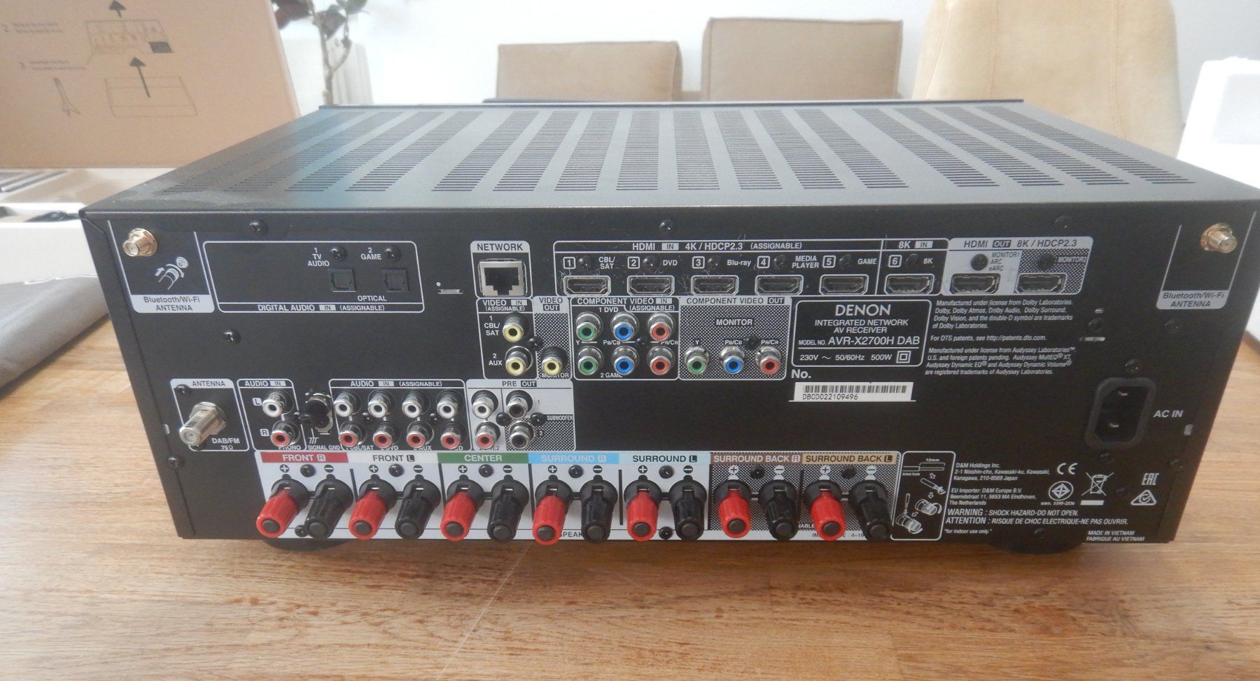Denon Ricevitori: Denon AVR-X2700H DAB AV-Receiver – Usato da Gossau SG venduto da AquaDaniel 3