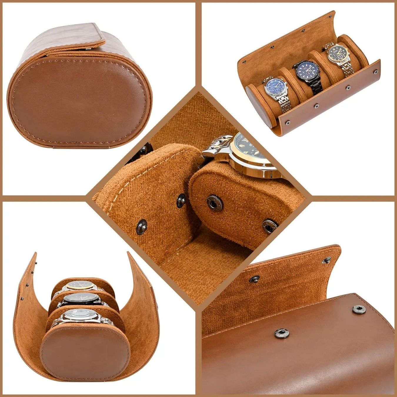Boîtes de montres: ✅ NEU Uhrenetui Reisebox 3 Fächer – Neuf avec emballage d'origine à Wittenbach par ChinaSeidenstrasse 4