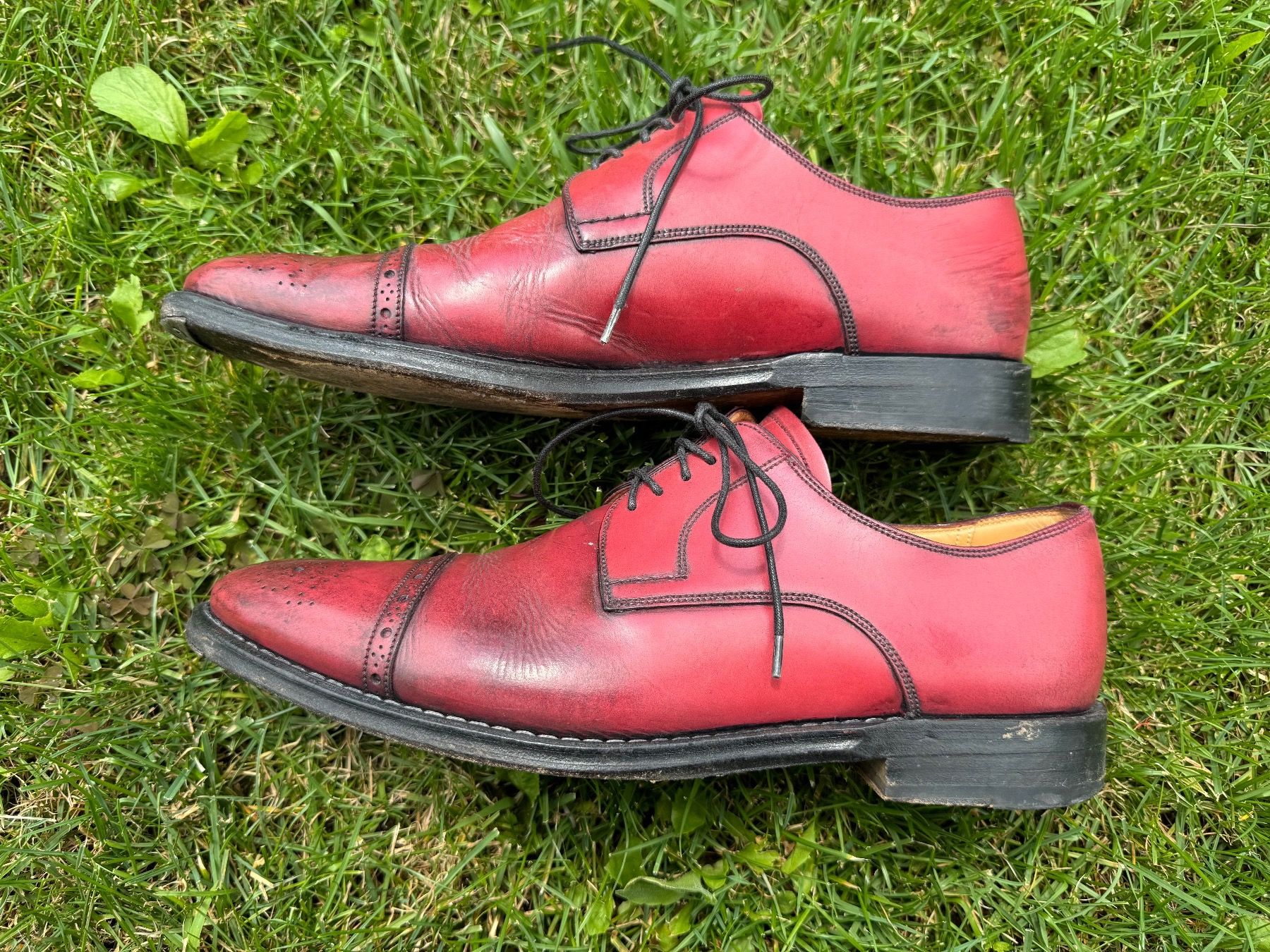 Bally Scarpe da uomo: Bally Cap Toe Schuh, rot, leder, Gr 42.5 – Usato da Schlieren venduto da Timsonsan 3