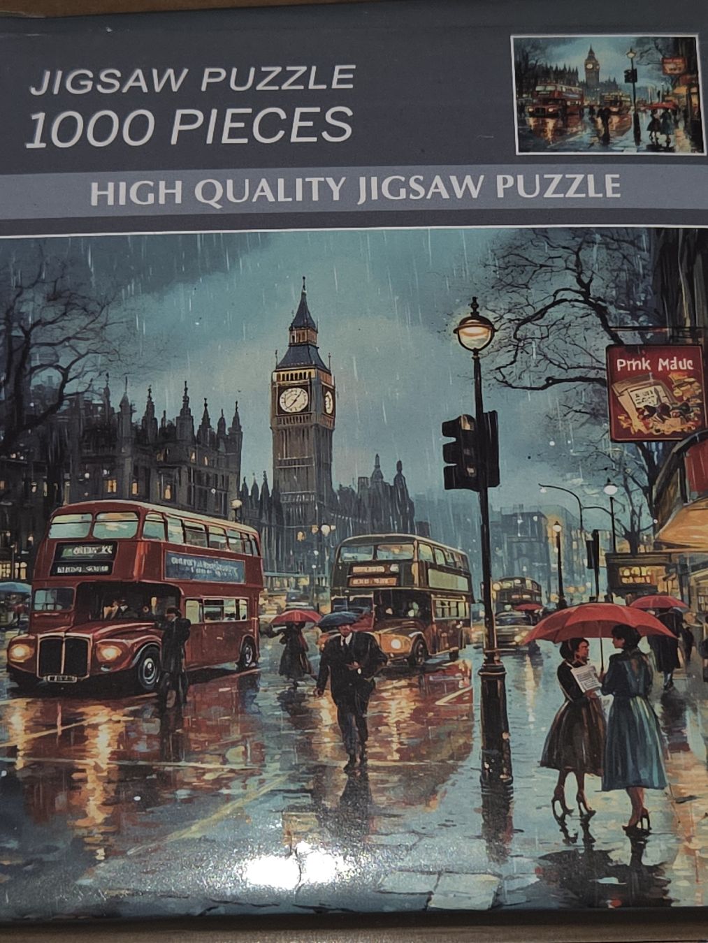 Puzzle: Puzzle 1000 Teile " London " – Nuovo e nell'imballaggio originale da Dintikon venduto da Vexi