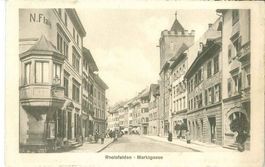 Rheinfelden, Marktgasse belebt, um 1910