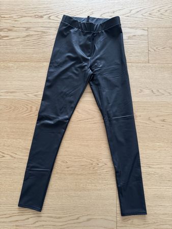 Kunstlederleggins matt schwarz / Gr S