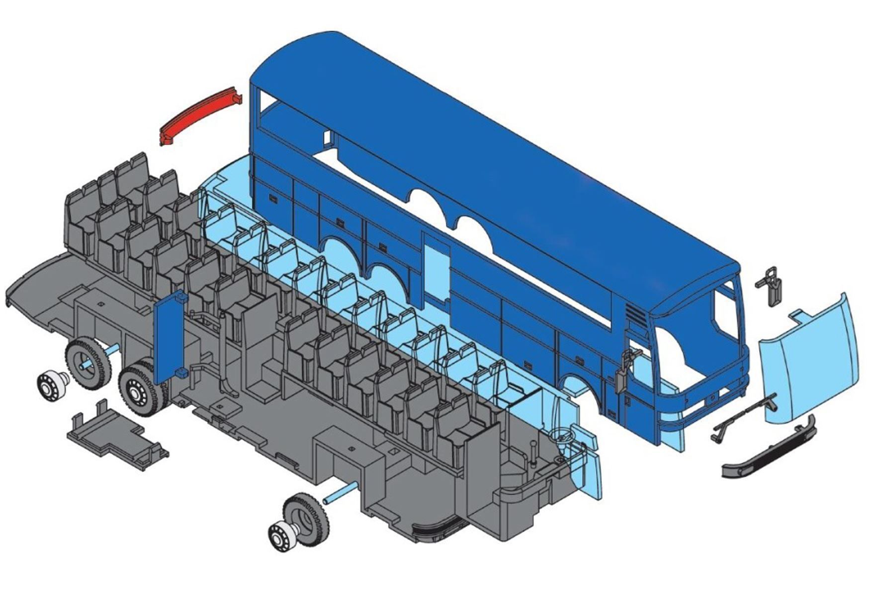 Modellini d'auto: Modellauto Reisebus, Bus, Reisecars, Car – Nuovo e nell'imballaggio originale da Mosnang venduto da glascom 1