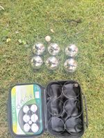 Boccia/Pétanque Deluxe Boule Set (6Stahlkugeln) wie neu