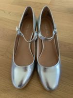 Silberne Anna Field Pumps Gr. 39, Absatzschuhe