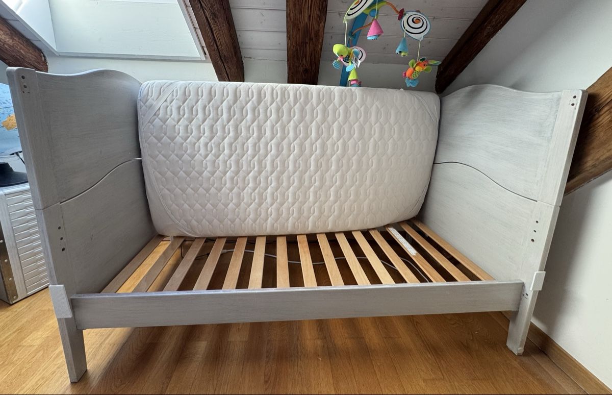 Letti: Cleveres Kinderbett 70x140cm, hellgrau – Usato da Oberrieden venduto da Anirahtak 2