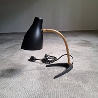 Lampe Space Age articulé laiton métal noir bureau retro 1970
