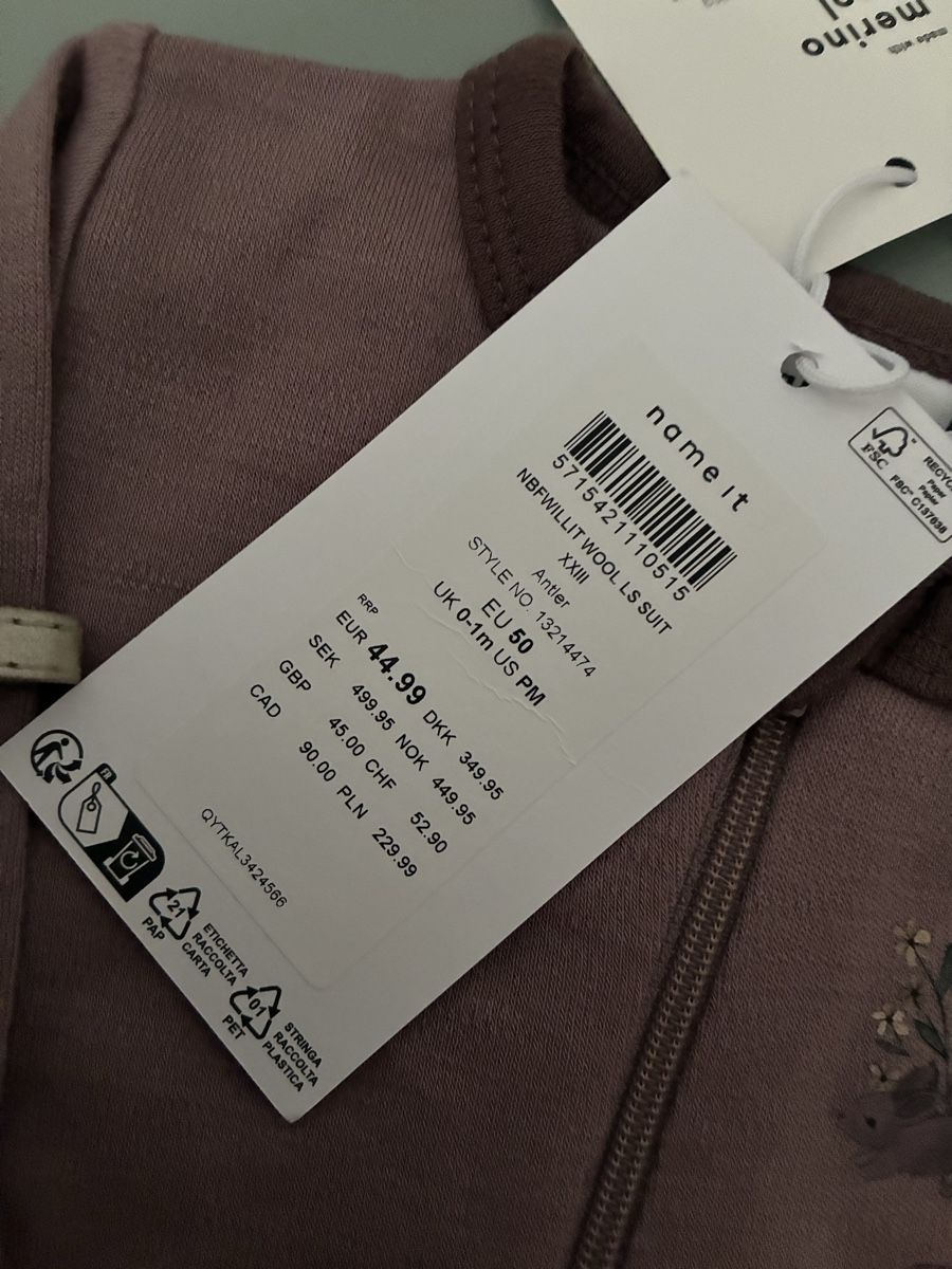 Pyjamas & Ähnliches: Neuer Merino Strampler gr. 50 – Neu und originalverpackt aus Attelwil von TaraLee 1