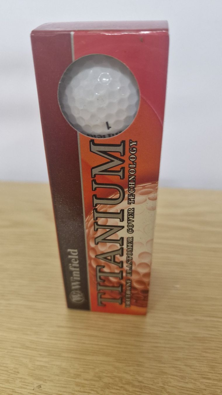 Palloni: Golfbälle, Titanium. Wilfield – Nuovo e nell'imballaggio originale da Weisslingen venduto da and-lo73