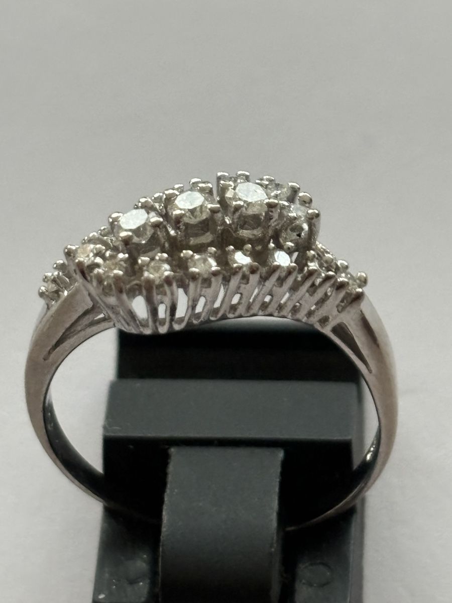 Ringe: Ring Weissgold / Diamanten 18 Karat – Gebraucht aus Langnau am Albis von flusspflege 3