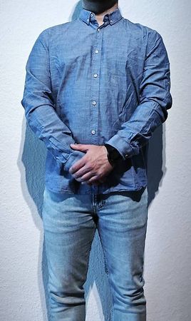 Zara Man Hemd Langarm Size L Regular Fit 100% Cotton
