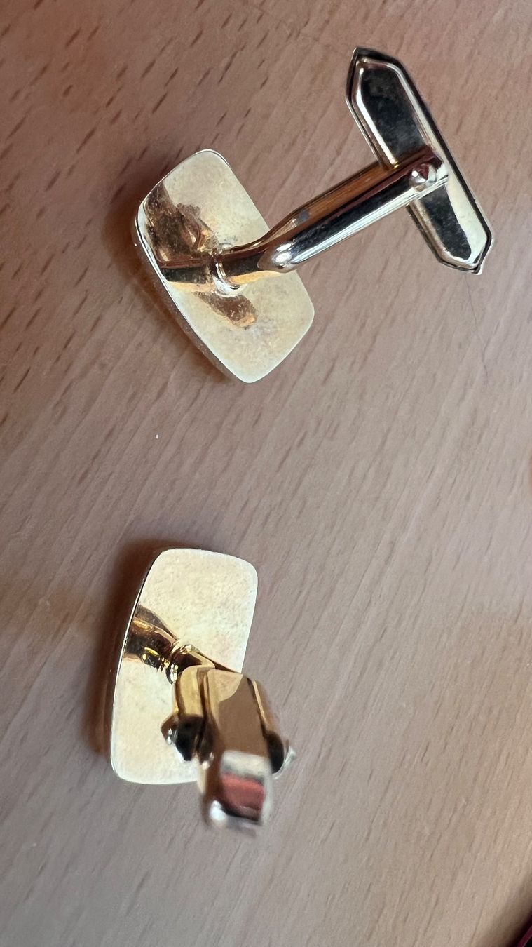 Gemelli: Elegante Manschettenknöpfe, Goldfarben, – Usato da Schmerikon venduto da Kneisel 3