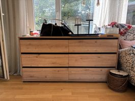 Kommode Holzoptik 6 Fächer