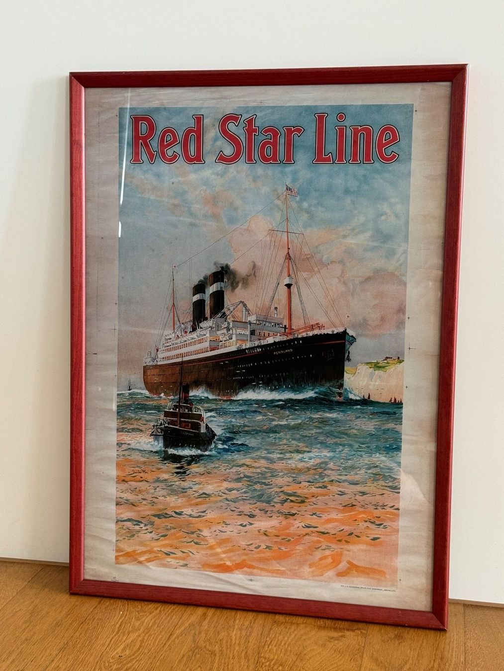 Foto & Immagini: Poster "Red Star Line" - incl. Rahmen – Usato da Walchwil venduto da Likrilo
