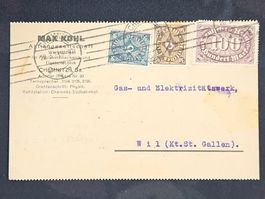 CL25 Carte Postale + Timbre Allemagne 1923