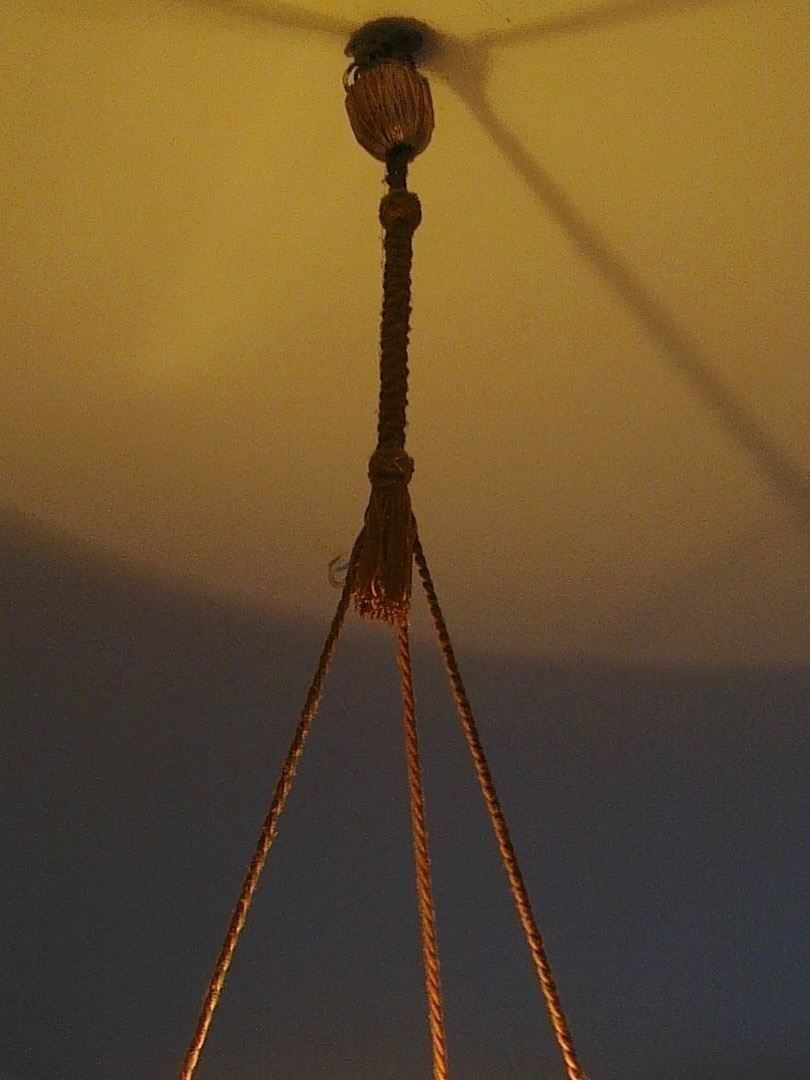 Lampade: Antike Glaslampe mit Alabasterdesign – Usato da Basel venduto da magot58 2