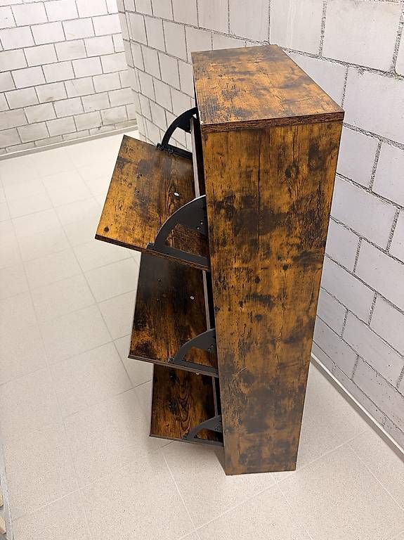 Regale: VASAGLE Schuhschrank / Schuhregal  Rustikales Design – Gebraucht aus Felsberg von jon_n9ym 2