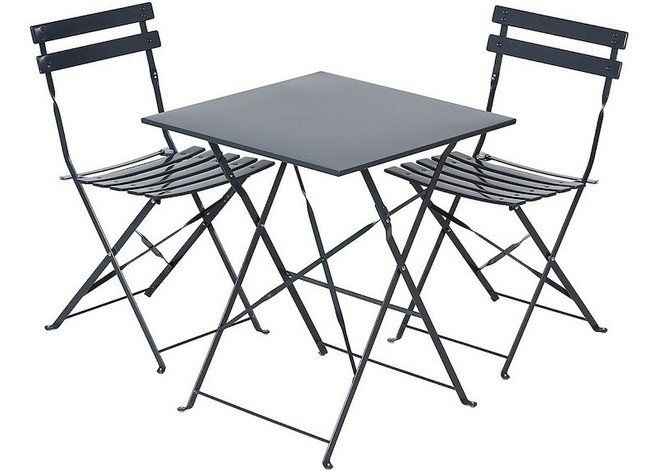 Balkon/Garten Tischset aus Metall, 3tlg. Kaufen auf Ricardo