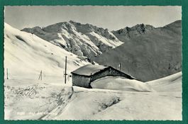Auf der Oberalp im Winter, 1950, gelaufen