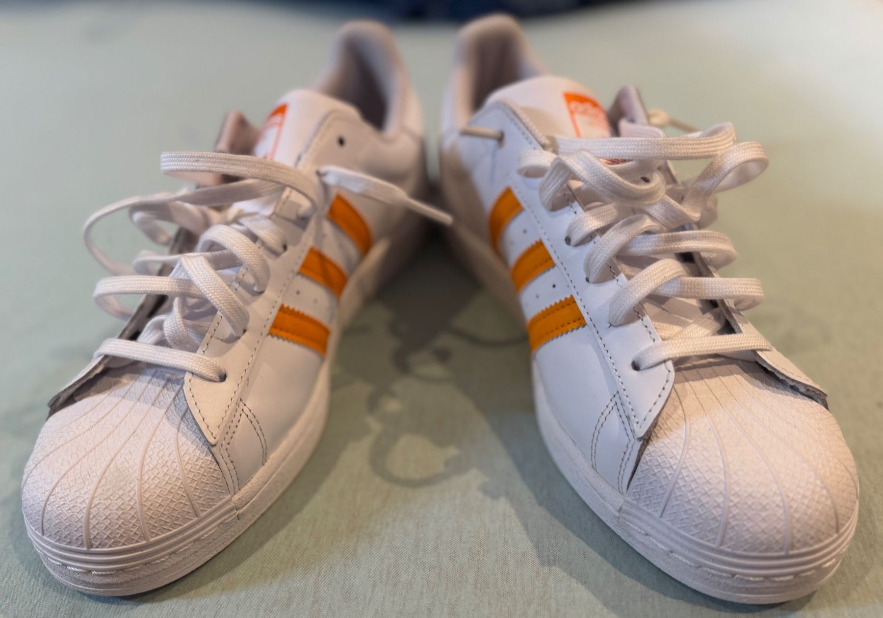 Adidas Scarpe da uomo: **** SELTEN ADIDAS SUPERSTAR WEISS - ORANGE **** – Nuovo (secondo la descrizione) da Giumaglio venduto da soloemi 3
