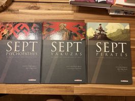 Lot 3 bandes dessinées Delcourt série Sept état neuf