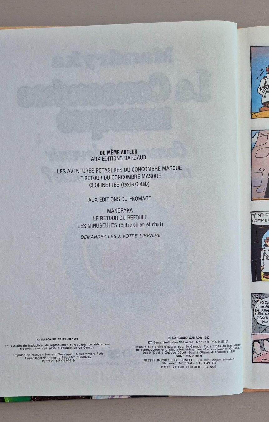 Fumetti: Le Concombre Masqué - t 4 - Comment devenir maître du monde? – Usato da Grand-Lancy venduto da loi_599y 3