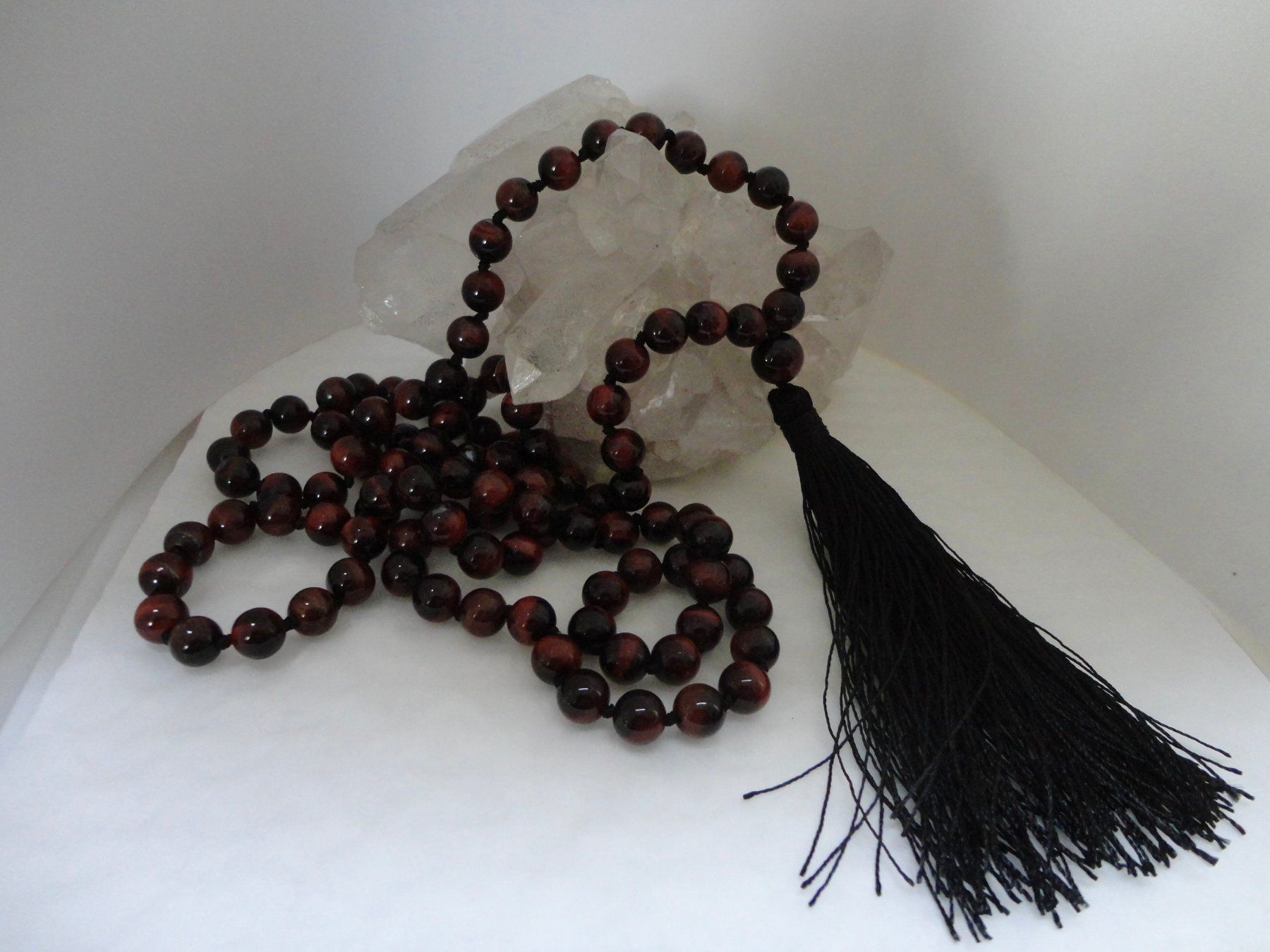 Pietre preziose: Rotes-Tigerauge 108 Tibet – Nuovo (secondo la descrizione) da Biberist venduto da tl-schmuck