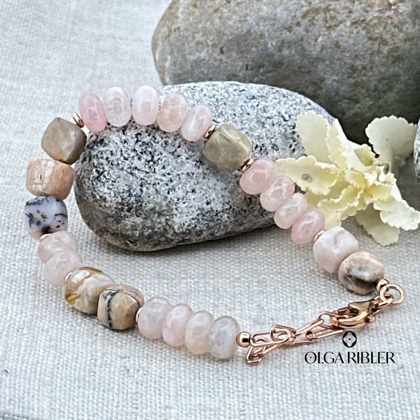 Olga Ribler Armbänder & -reifen: Armband mit Morganite, Opale – Neu (gemäss Beschreibung) aus Luzern von MonikaS03 3